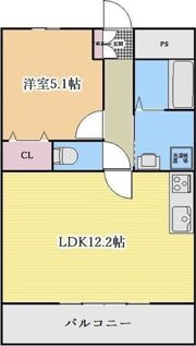 覚王ハイツの間取り画像