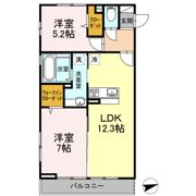 リヴィエール/サンクレール・デュオの間取り画像