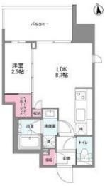 シーズンフラッツ福島の間取り画像