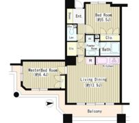 石神井公園ピアレス・ザ・タワーの間取り画像