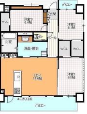 ビバリーグランディーIIの間取り画像