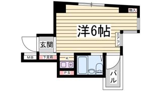 ユニハイム神戸の間取り画像