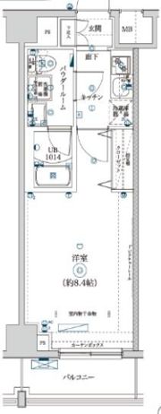 メディフィス千住大橋駅前の間取り画像
