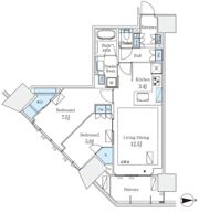 グランドシティタワー月島の間取り画像
