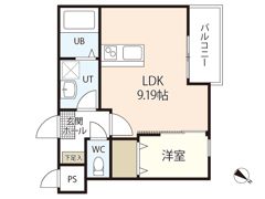 セブンプロート江波西の間取り画像