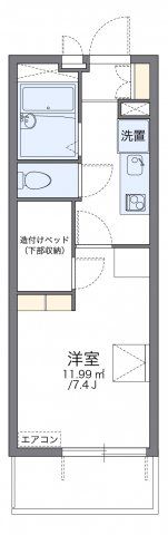 レオパレスみらい本町の間取り画像