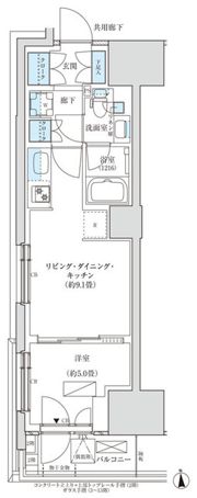パークアクシス品川天王洲アイルの間取り画像