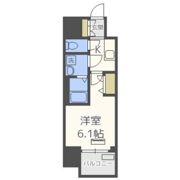 レオンコンフォート難波リオの間取り画像