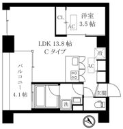 オレア日本橋浜町の間取り画像