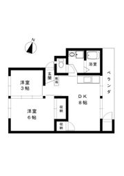 駿河ハイツ 8号棟の間取り画像