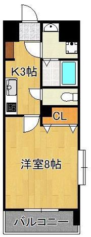 MDIアクトスペリタ折尾駅前の間取り画像