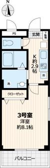 セブンアベニュー江北の間取り画像