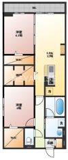 ロイヤルタウン富の原Ⅰの間取り画像