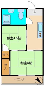 藤コーポの間取り画像