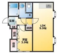 コムデビューの間取り画像