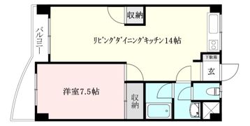 ロイヤルアネックス福音寺の間取り画像