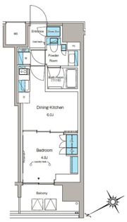 ルフォンプログレ蔵前プレミアの間取り画像