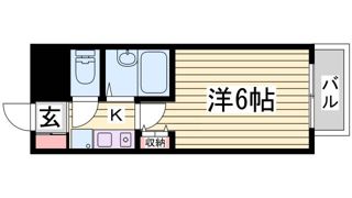 エスリード三宮第3の間取り画像