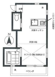 フラット鷹の台の間取り画像