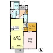 D-roomアッシュの間取り画像