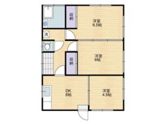 サウスタウン日向貸家の間取り画像