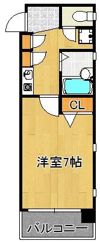 ダイナコート小倉下到津II 707号室の間取り画像