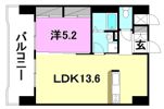 スカイタワー勝山の間取り画像