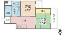 アローハイツの間取り画像