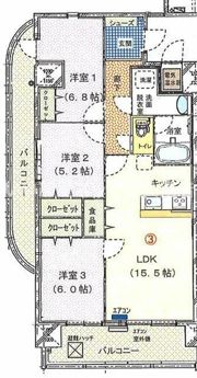 ブライムタワー古川の間取り画像
