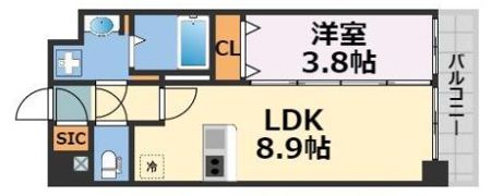 アーバス天満橋の間取り画像