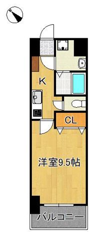 MDIプロスディブロ黒崎駅前の間取り画像