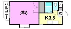 越智ハイツ（山越町）の間取り画像