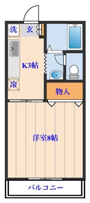 山田ハイツC棟の間取り画像