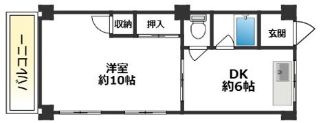 大辰マンションの間取り画像