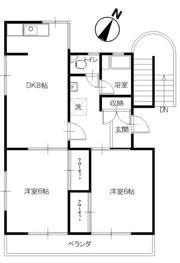 鈴木ハイツの間取り画像
