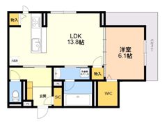D－ROOM飯倉3丁目の間取り画像