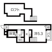 UNリヴィエール高松の間取り画像
