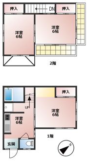 南品川一戸建ての間取り画像