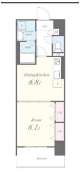 ライツ福助の間取り画像