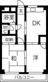 桑原ハイツの間取り画像