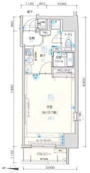 ヴェルト西大島グラーセの間取り画像