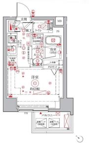 クレイシアIDZ横浜桜木町の間取り画像