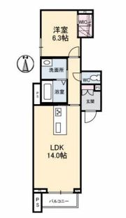 シャーメゾンクオリスタの間取り画像