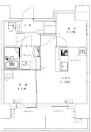 GENOVIA浅草Ⅶの間取り画像