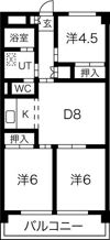 大椿ビルIIIの間取り画像