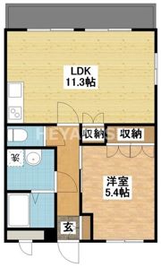 ベルメゾン久原の間取り画像