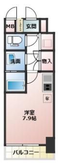 コンフォリア江坂広芝町の間取り画像