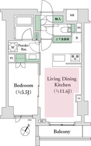 オープンレジデンシア神楽坂若宮町の間取り画像