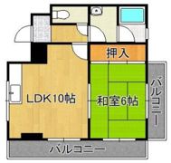 コンプレート中津口の間取り画像