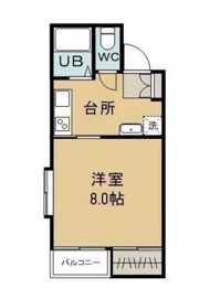 ヂュエルヤマサキBの間取り画像